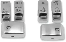 Drag Specialties 0616-0152 Switch Cap Kit 6-piece