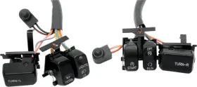 Drag Specialties 5w7hklcfop Ds Black Handlebar Switch Kit W Wire Leads For Harley Softail 96-98