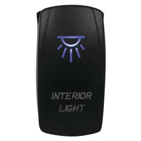 Dragonfire Racing 04-0054 Laser-etched Dual Led Switches Interior Light On/off - Blue