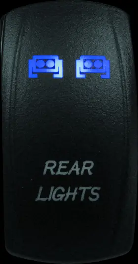 Dragonfire Racing 521391 Lighted Switch Rear Fits Light On/off Blue
