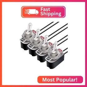 Gebildet E1569 4pcs Toggle Switch Spst 2 Position Latching On/off 6a Ac 125v /10a Dc 1