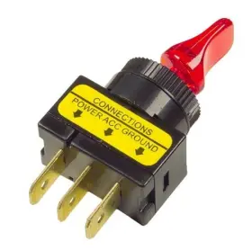 Grote 621935052423 82-1909 Electrical Switch - On/off 20 Amp Lighted Red Grote 621935052423 82-1909 Electrical Switch - On/off 20 Amp Lighted Red