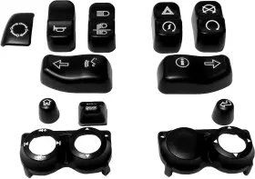 Harddrive 370342 Switch Cap Kit Black 16-up Flht/fltr Exc Se Models