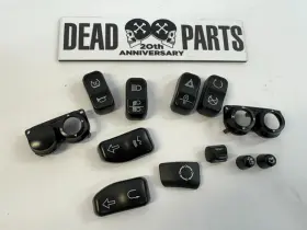 Harley-davidson 279-23 19-up Stock Black Ultra Tri Glide Handlebar Switch Caps Buttons Look