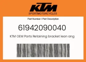 Ktm 61942090040 Genuine Retaining Bracket Lean Angle Sensor Cmpl -