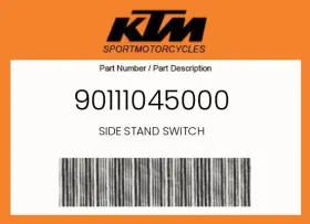 Ktm 90111045000 Genuine Side Stand Switch -