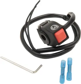 Moose Racing 55x9b2wyut Engine Kill Off Stop Start Push Button Billet Switch For 7/8in Atv Moose Racing 55x9b2wyut Engine Kill Off Stop Start Push Button Billet Switch For 7/8in Atv
