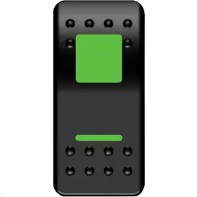 Moose Utility 2106-0483 Offroad Gng-pwr Rocker Switch - On/off Green