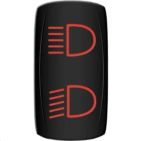 Moose Utility 2106-0510 Offroad Hlb-pwr-r Hi/ Low Headlight Rocker Switch - Blue