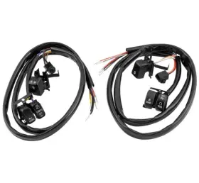 Twin Power 9wby0amayv Tp Black Handle Bar Switch Kit W 48in Wire Leads Harley Dyna Fat Bob Cvo 09