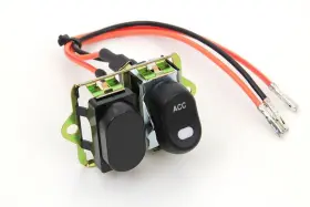 V-twin Manufacturing 32-7016 Rocker Style Led Fairing Switch Kit Black For Harley Cam 2006-2007 70321-06